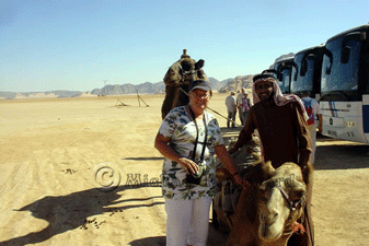 Anne with Camel and Owner